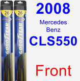 Front Wiper Blade Pack for 2008 Mercedes-Benz CLS550 - Hybrid