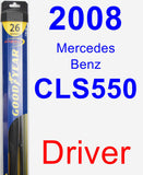 Driver Wiper Blade for 2008 Mercedes-Benz CLS550 - Hybrid