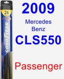 Passenger Wiper Blade for 2009 Mercedes-Benz CLS550 - Hybrid