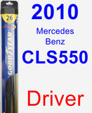 Driver Wiper Blade for 2010 Mercedes-Benz CLS550 - Hybrid