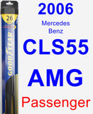 Passenger Wiper Blade for 2006 Mercedes-Benz CLS55 AMG - Hybrid