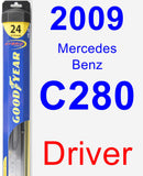 Driver Wiper Blade for 2009 Mercedes-Benz C280 - Hybrid