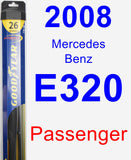 Passenger Wiper Blade for 2008 Mercedes-Benz E320 - Hybrid