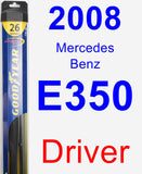 Driver Wiper Blade for 2008 Mercedes-Benz E350 - Hybrid