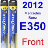 Front Wiper Blade Pack for 2012 Mercedes-Benz E350 - Hybrid