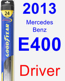 Driver Wiper Blade for 2013 Mercedes-Benz E400 - Hybrid