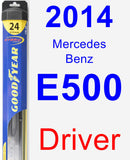 Driver Wiper Blade for 2014 Mercedes-Benz E500 - Hybrid