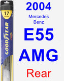 Rear Wiper Blade for 2004 Mercedes-Benz E55 AMG - Hybrid