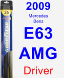 Driver Wiper Blade for 2009 Mercedes-Benz E63 AMG - Hybrid