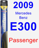 Passenger Wiper Blade for 2009 Mercedes-Benz E300 - Hybrid