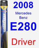 Driver Wiper Blade for 2008 Mercedes-Benz E280 - Hybrid