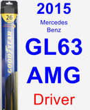 Driver Wiper Blade for 2015 Mercedes-Benz GL63 AMG - Hybrid