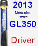 Driver Wiper Blade for 2013 Mercedes-Benz GL350 - Hybrid