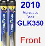 Front Wiper Blade Pack for 2010 Mercedes-Benz GLK350 - Hybrid