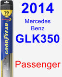 Passenger Wiper Blade for 2014 Mercedes-Benz GLK350 - Hybrid