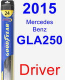 Driver Wiper Blade for 2015 Mercedes-Benz GLA250 - Hybrid