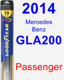 Passenger Wiper Blade for 2014 Mercedes-Benz GLA200 - Hybrid