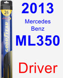 Driver Wiper Blade for 2013 Mercedes-Benz ML350 - Hybrid