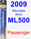 Passenger Wiper Blade for 2009 Mercedes-Benz ML500 - Hybrid