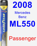 Passenger Wiper Blade for 2008 Mercedes-Benz ML550 - Hybrid