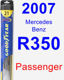 Passenger Wiper Blade for 2007 Mercedes-Benz R350 - Hybrid