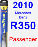 Passenger Wiper Blade for 2010 Mercedes-Benz R350 - Hybrid