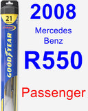 Passenger Wiper Blade for 2008 Mercedes-Benz R550 - Hybrid