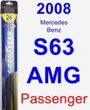 Passenger Wiper Blade for 2008 Mercedes-Benz S63 AMG - Hybrid