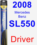 Driver Wiper Blade for 2008 Mercedes-Benz SL550 - Hybrid