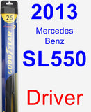 Driver Wiper Blade for 2013 Mercedes-Benz SL550 - Hybrid