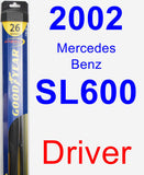 Driver Wiper Blade for 2002 Mercedes-Benz SL600 - Hybrid