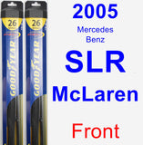 Front Wiper Blade Pack for 2005 Mercedes-Benz SLR McLaren - Hybrid