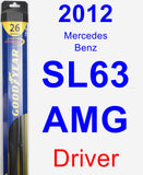 Driver Wiper Blade for 2012 Mercedes-Benz SL63 AMG - Hybrid