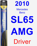 Driver Wiper Blade for 2010 Mercedes-Benz SL65 AMG - Hybrid