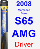 Driver Wiper Blade for 2008 Mercedes-Benz S65 AMG - Hybrid