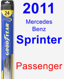 Passenger Wiper Blade for 2011 Mercedes-Benz Sprinter - Hybrid