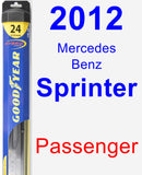 Passenger Wiper Blade for 2012 Mercedes-Benz Sprinter - Hybrid