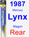 Rear Wiper Blade for 1987 Mercury Lynx - Hybrid