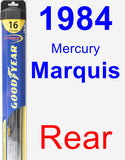 Rear Wiper Blade for 1984 Mercury Marquis - Hybrid