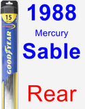 Rear Wiper Blade for 1988 Mercury Sable - Hybrid