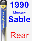 Rear Wiper Blade for 1990 Mercury Sable - Hybrid