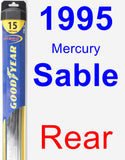 Rear Wiper Blade for 1995 Mercury Sable - Hybrid