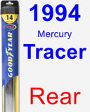 Rear Wiper Blade for 1994 Mercury Tracer - Hybrid