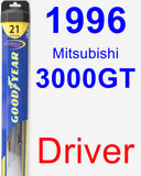 Driver Wiper Blade for 1996 Mitsubishi 3000GT - Hybrid