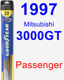 Passenger Wiper Blade for 1997 Mitsubishi 3000GT - Hybrid