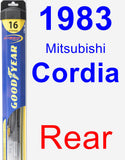 Rear Wiper Blade for 1983 Mitsubishi Cordia - Hybrid