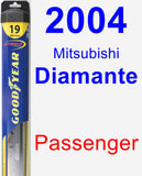 Passenger Wiper Blade for 2004 Mitsubishi Diamante - Hybrid