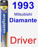 Driver Wiper Blade for 1993 Mitsubishi Diamante - Hybrid