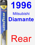 Rear Wiper Blade for 1996 Mitsubishi Diamante - Hybrid