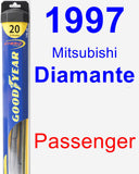 Passenger Wiper Blade for 1997 Mitsubishi Diamante - Hybrid